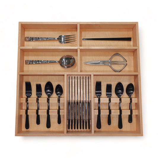 Custom Kitchen Drawer Organizer Silverware Tray Utensil Organizer for Flatware